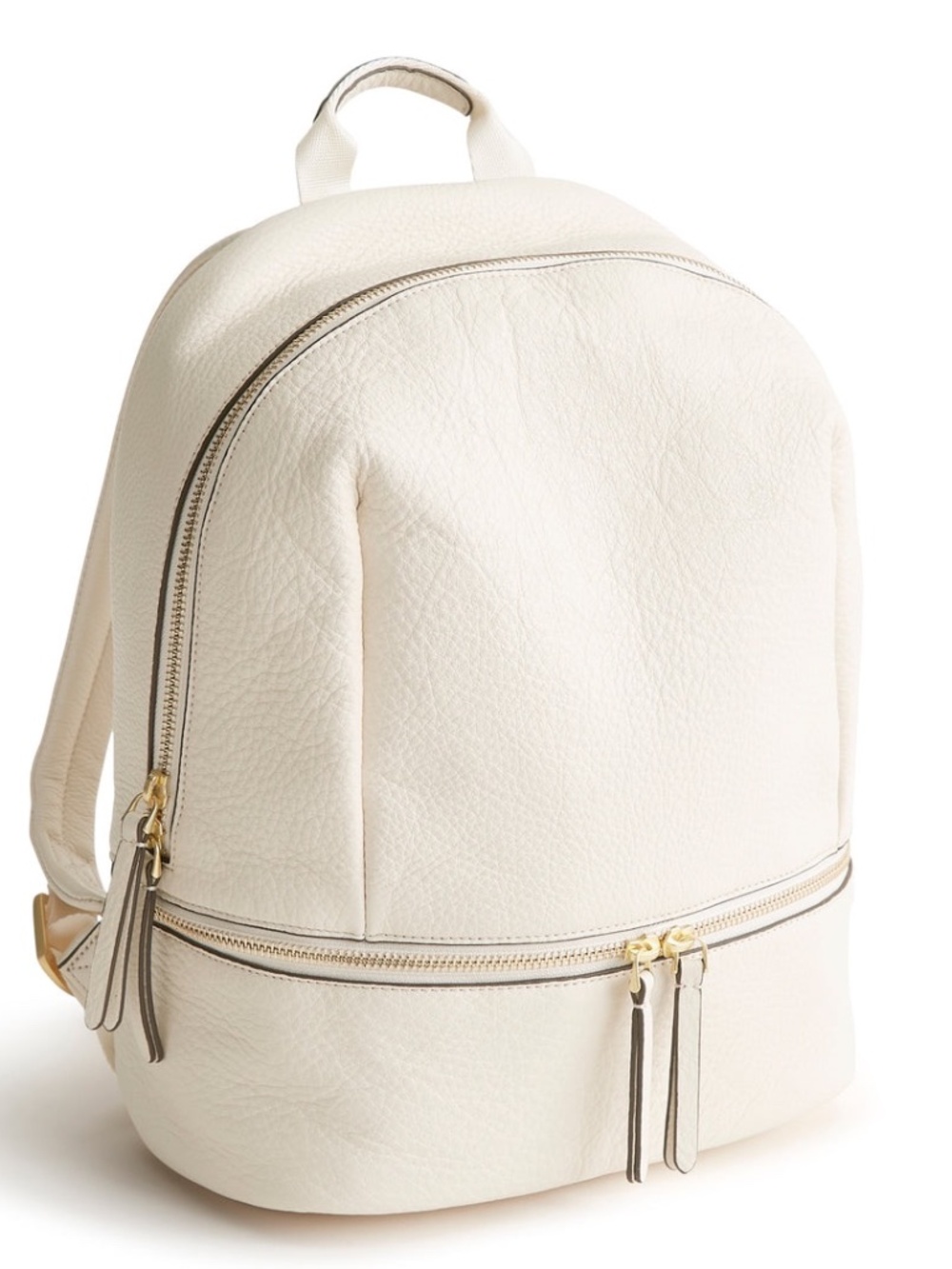 New Vera Bradley leather Chancery Backpack - Cottage Cream R$225